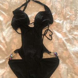 Black One Piece Bathing Suit